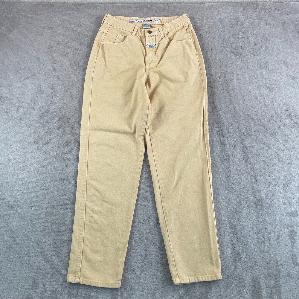 Vintage Marithe Francois Girbaud Jeans Women 28x30 Yellow High Waist USA Made